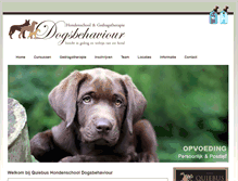 Tablet Screenshot of dogsbehaviour.nl